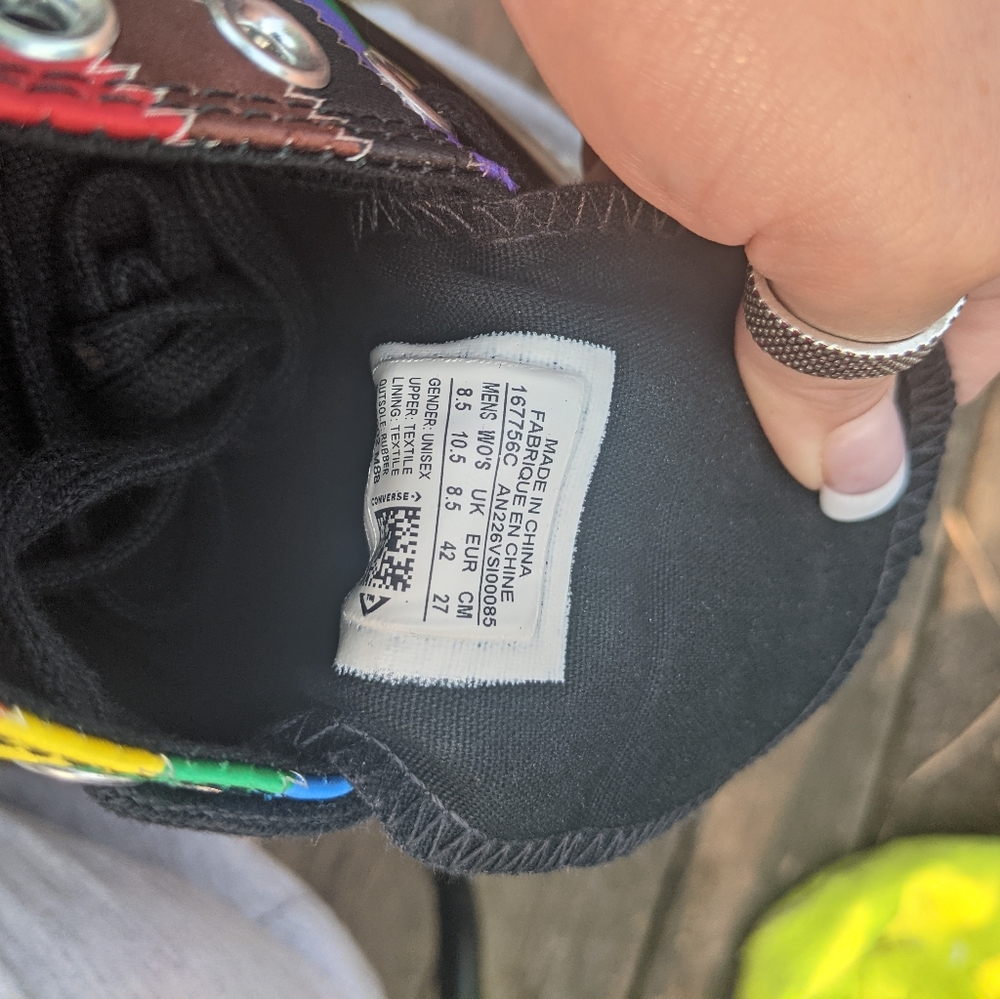 NEW pride rainbow chuck taylors unisex - Picture 7 of 10